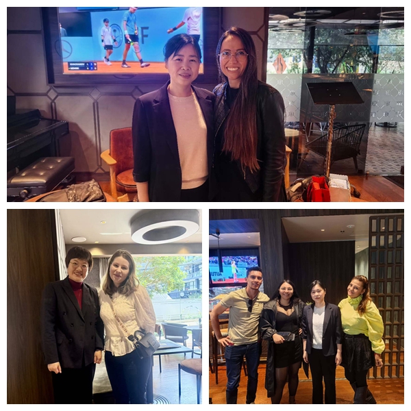 Group photo with Colombia clients